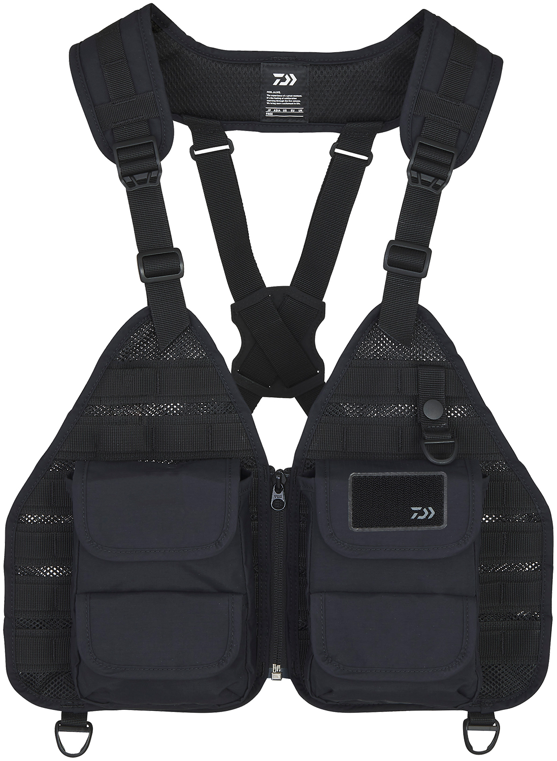 Daiwa フィッシングベスト 黒 DAIWA（釣り） ダイワ フロートショートフィッシングベスト DV