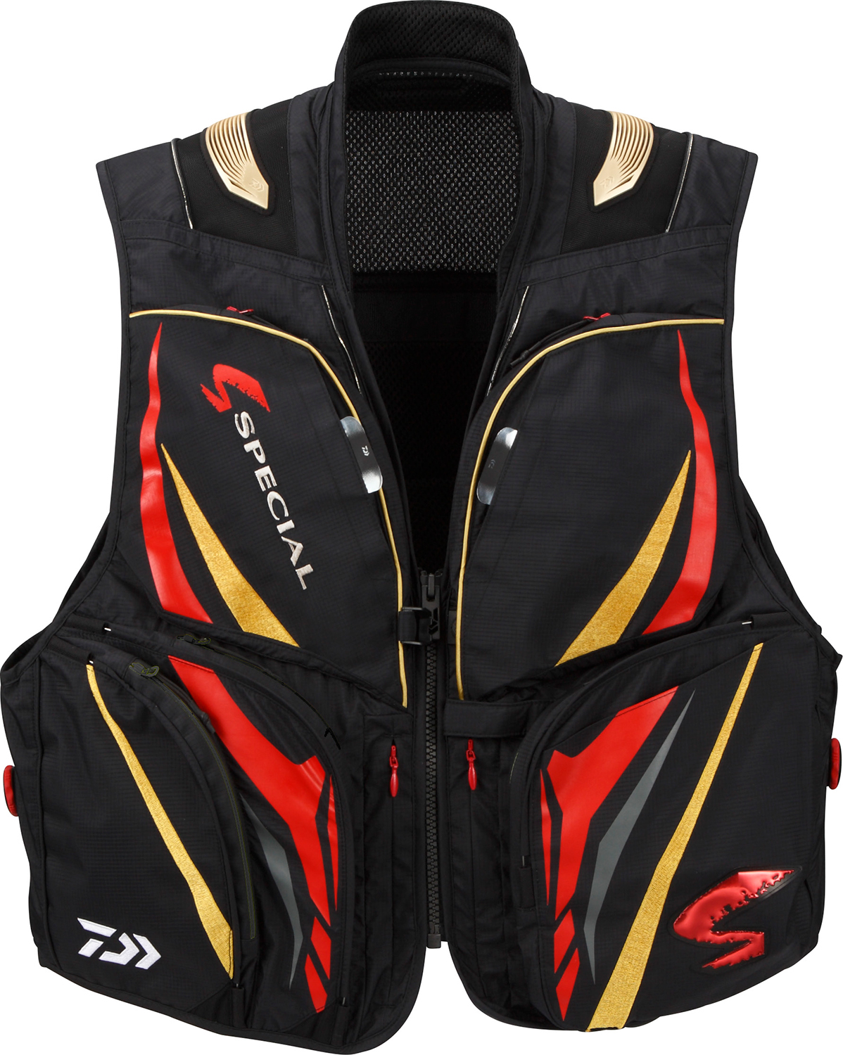 Daiwa SPECIAL フィッシングベスト 黒/赤 ウェア フィッシングベスト 製品一覧｜DAIWA(ダイワ)