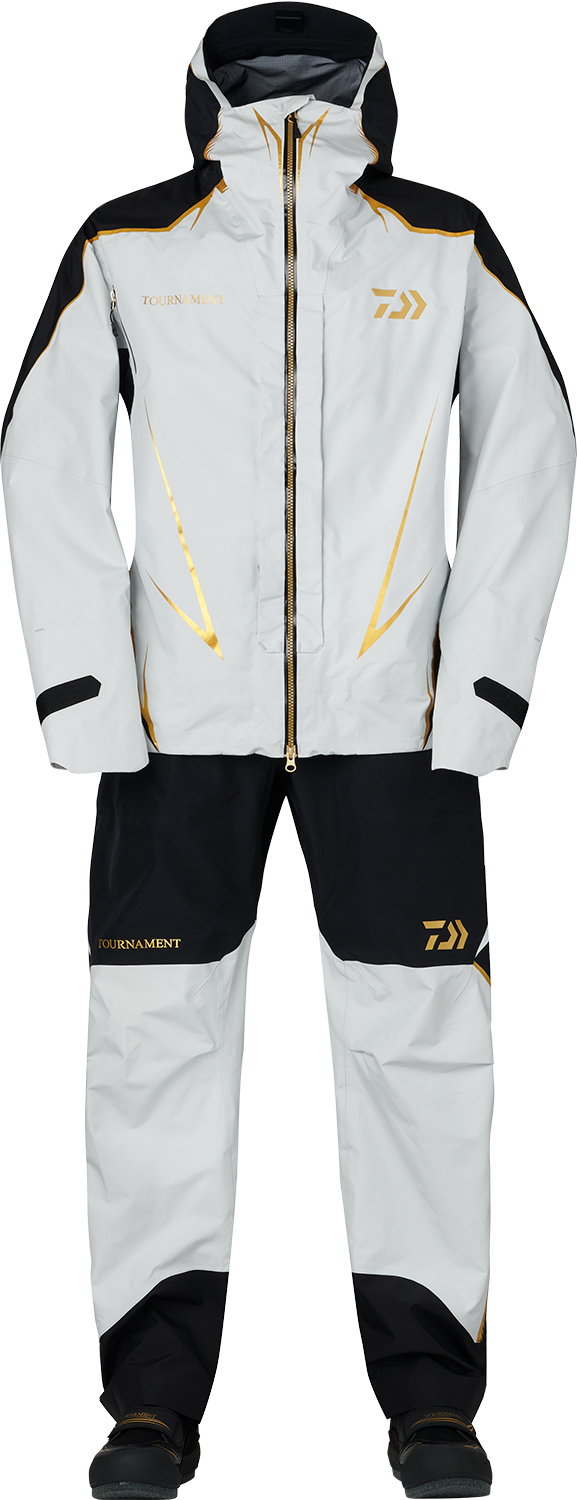 Daiwa DR-1023Tトーナメント レインウェア ホワイト DR-1023T トーナメント ゴアテックスプロ コンビアップレイン