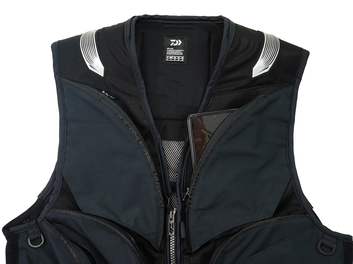 Daiwa DV-2124 CORDURA®クールショート 鮎ベスト ブラックＬ DAIWA（釣り） ダイワ DV-2124 コーデュラ クールショートベスト