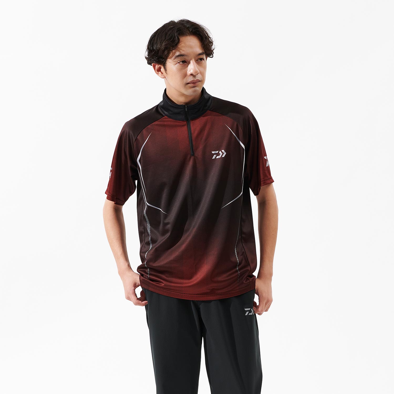 DE-7625 ショートスリーブハーフジップシャツ(ウェア)｜DAIWA