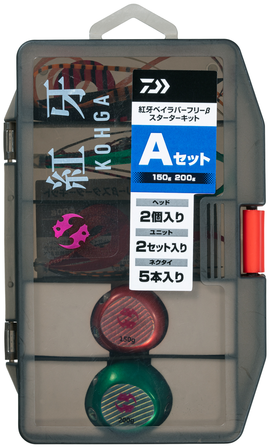 ダイワ　紅牙ベイラバーフリーα 150g 8本セット ダイワ タイラバ 鯛ラバ 紅牙ベイラバーフリー βスターター
