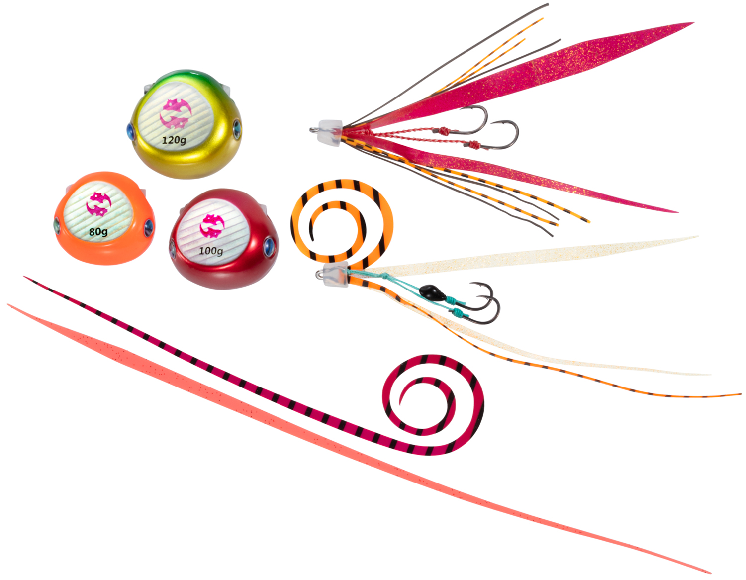 紅牙ベイラバーフリー TGαヘッド 150g×2 120g×1 セット DAIWA（釣り） ダイワ/DAIWA 紅牙 ベイラバー フリーTG αヘッド