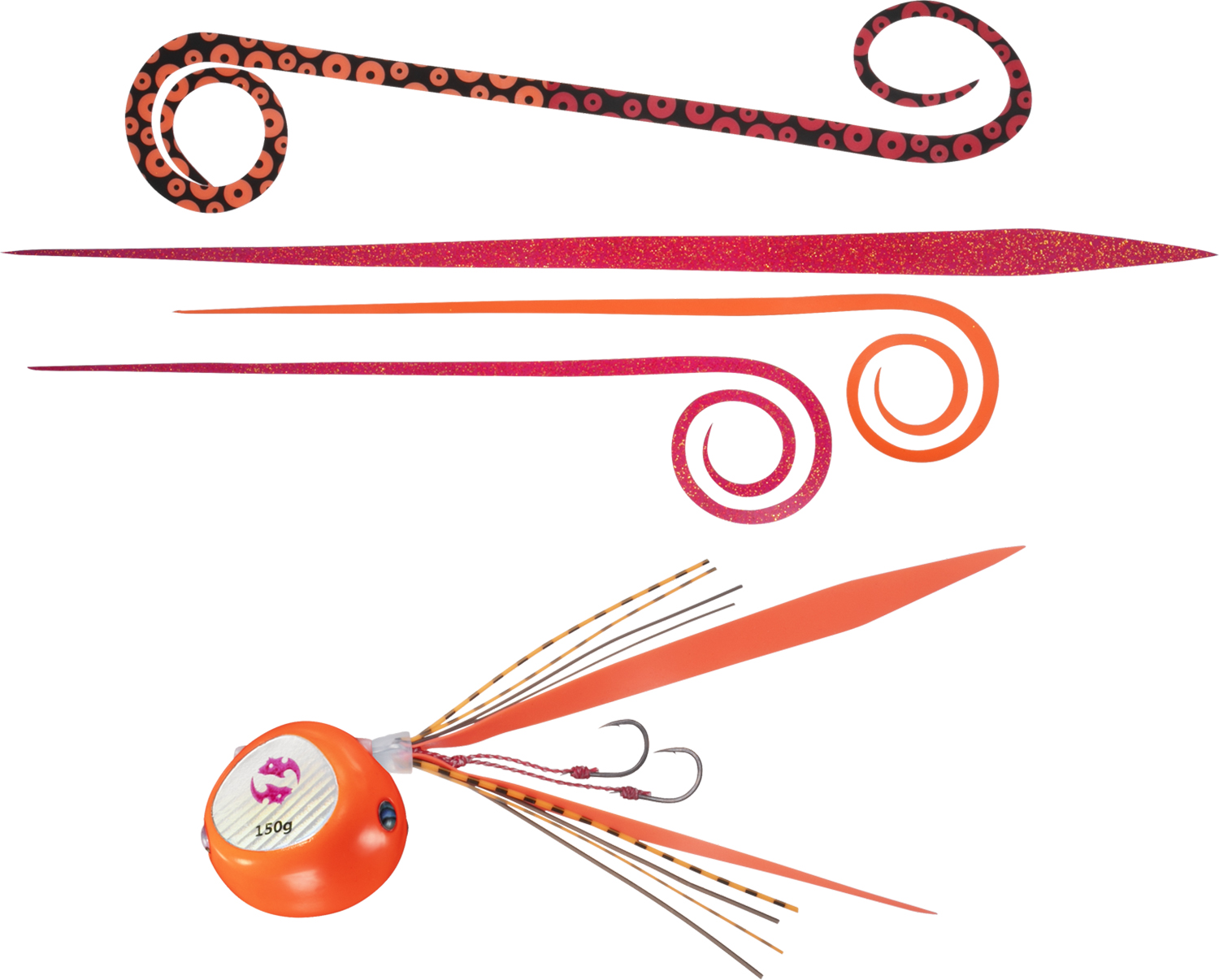 ダイワ　紅牙ベイラバーフリーα 150g 8本セット 紅牙ベイラバーフリーβラバーアソートパック(ルアー)｜DAIWA