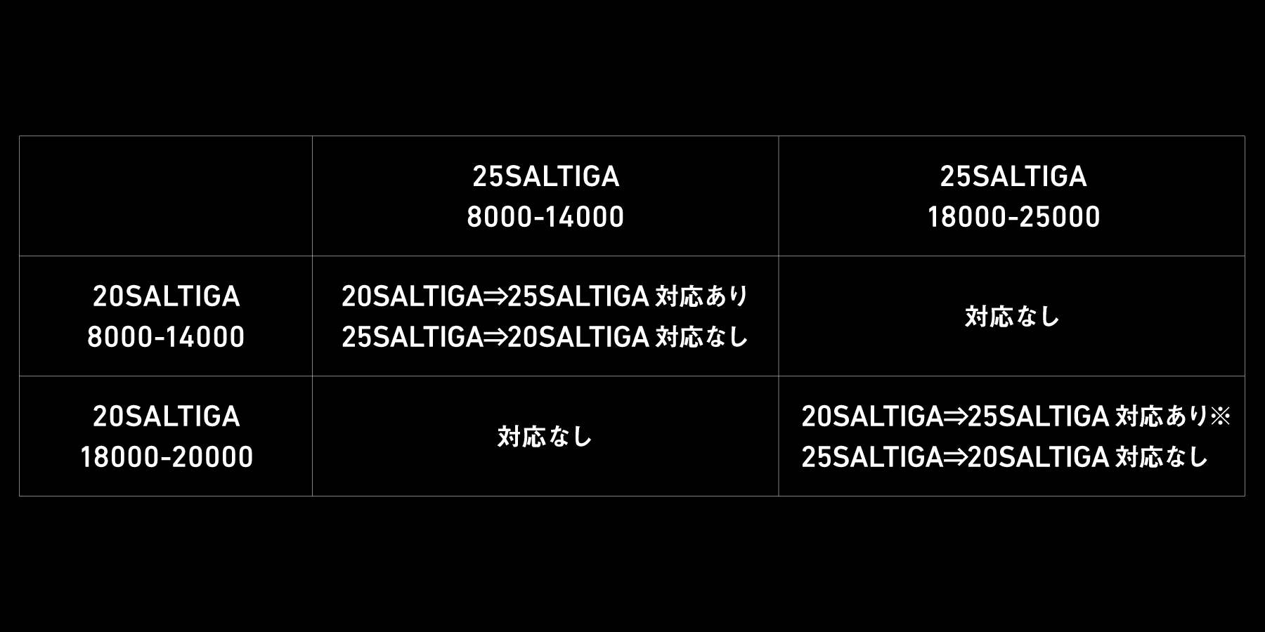 20SALTIGA 8000 P（他サイトにも掲載中） 20SALTIGA 8000 P（他サイトにも掲載中）