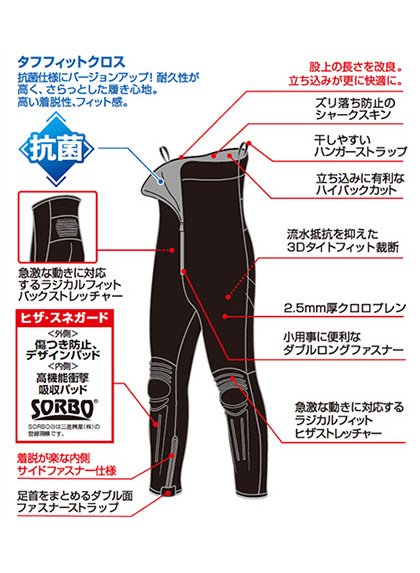 Daiwa SP-4009W 鮎タイツ スペシャルMOサイズ SP-4009W スペシャルタイツ(ウェーダー・タイツ)｜DAIWA
