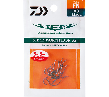 スティーズ ワームフック SS FN フィネス(ルアーフック・ジグヘッド